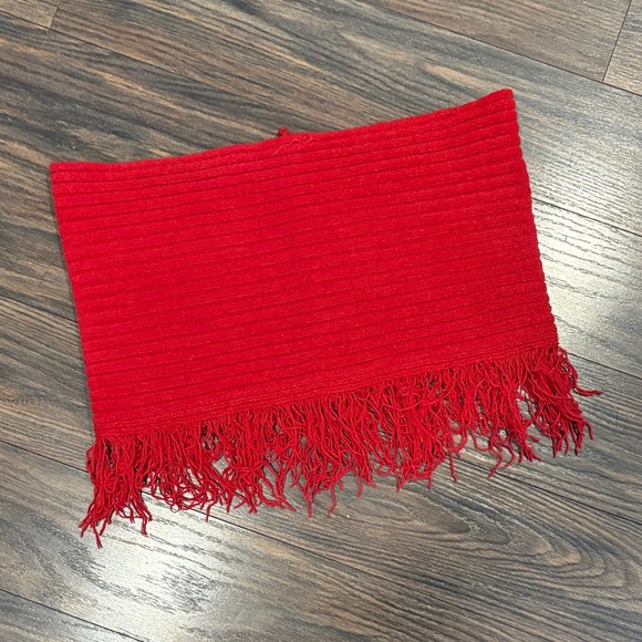 Red Fringe Infinity Scarf by Charter Club (petite/xl) - Picture 1 of 5